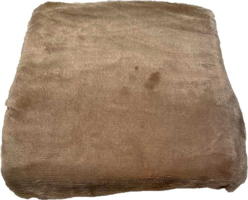 JERRY FABRICS Microfleece-Laken sandbraun Polyester, 90/200 cm
