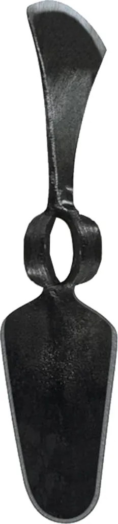Houe à huppe IDEAL 667 avec lame ovale ultra résistante en noir mat