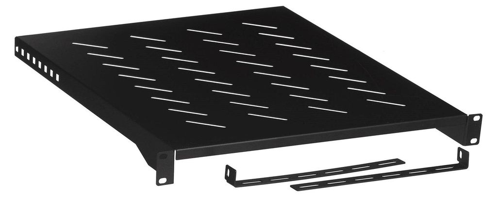 Lanberg AK-1005-B - Étagère - noir - 25 kg - 1U - 48,3 cm Image du produit 