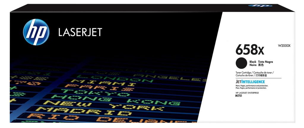 HP 658X Black LaserJet Toner Cartridge