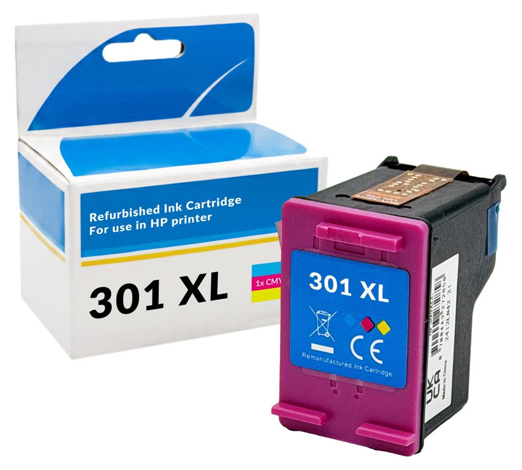 OBV Kompatible Druckerpatrone für HP 301XL Farbe für DeskJet 1050 1510 2050 2540 3050 Envy 4500 5530 OfficeJet 2620 4630