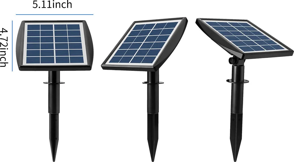 Pompe à oxygène solaire 6V 2W avec 2 pierres à air et tuyau de 2.5m