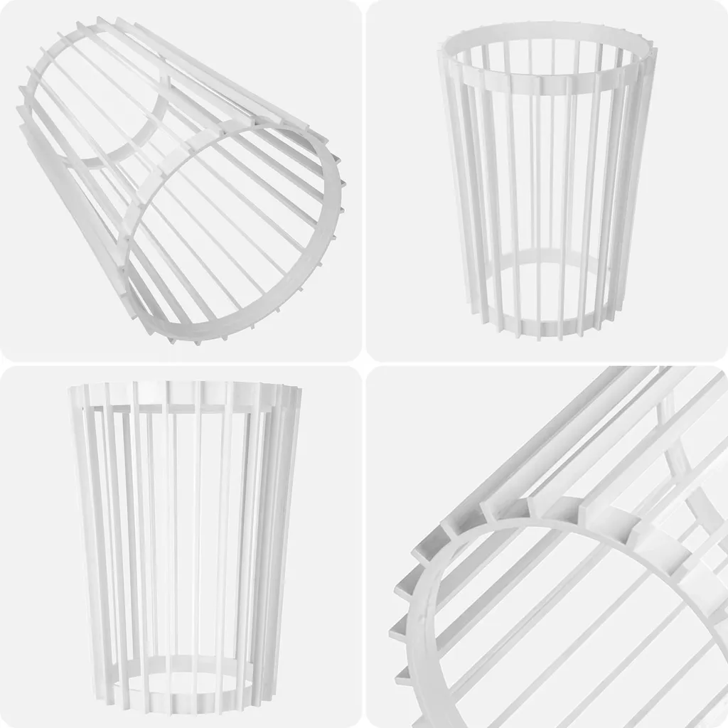 Support de fleurs double face Blanc 40cm - Tablette décorative KADAX - 11