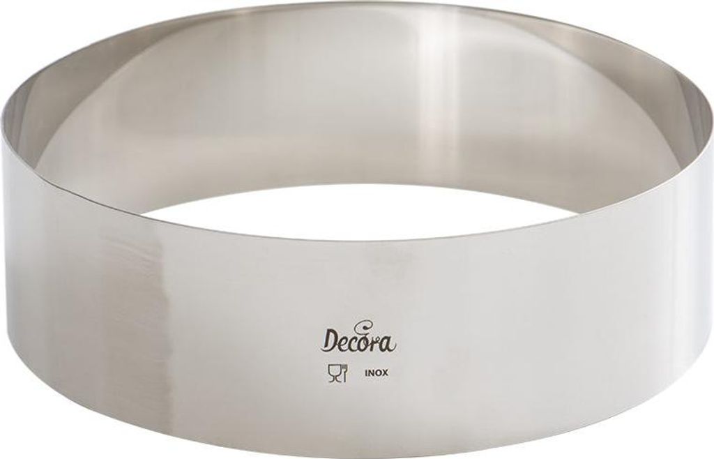 Edelstahl Tortenrand rund 22x6cm