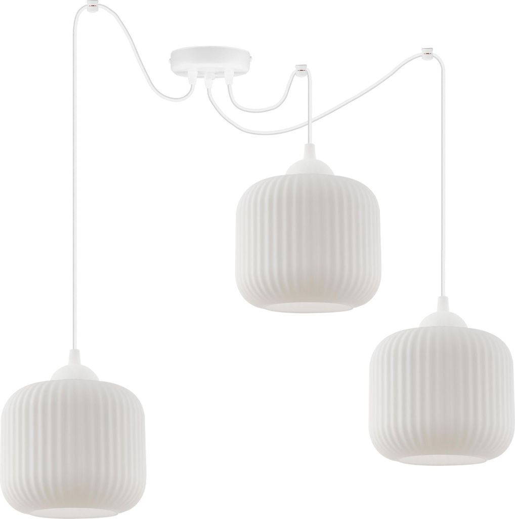Závěsné svítidlo Spider Riffle White 3-light s bílým Obrázek produktu 