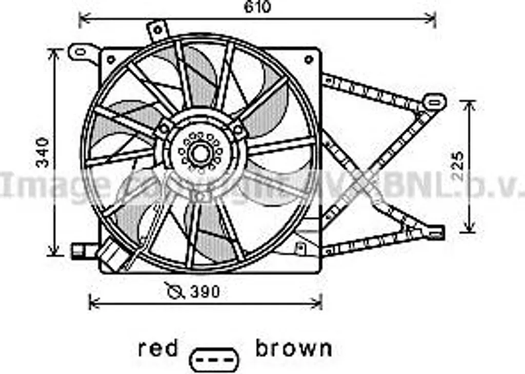 Ventilateur Zafira OE 1314538 : Stoppez la surchauffe avec AVA OL7544