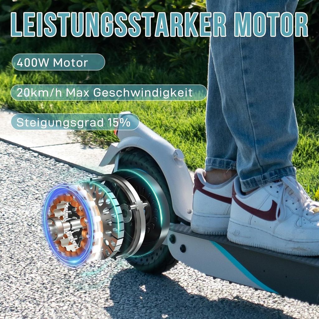 RCB TECH 10" Elektroroller,E-Scooter mit Straßenzulassung Produktbild 2