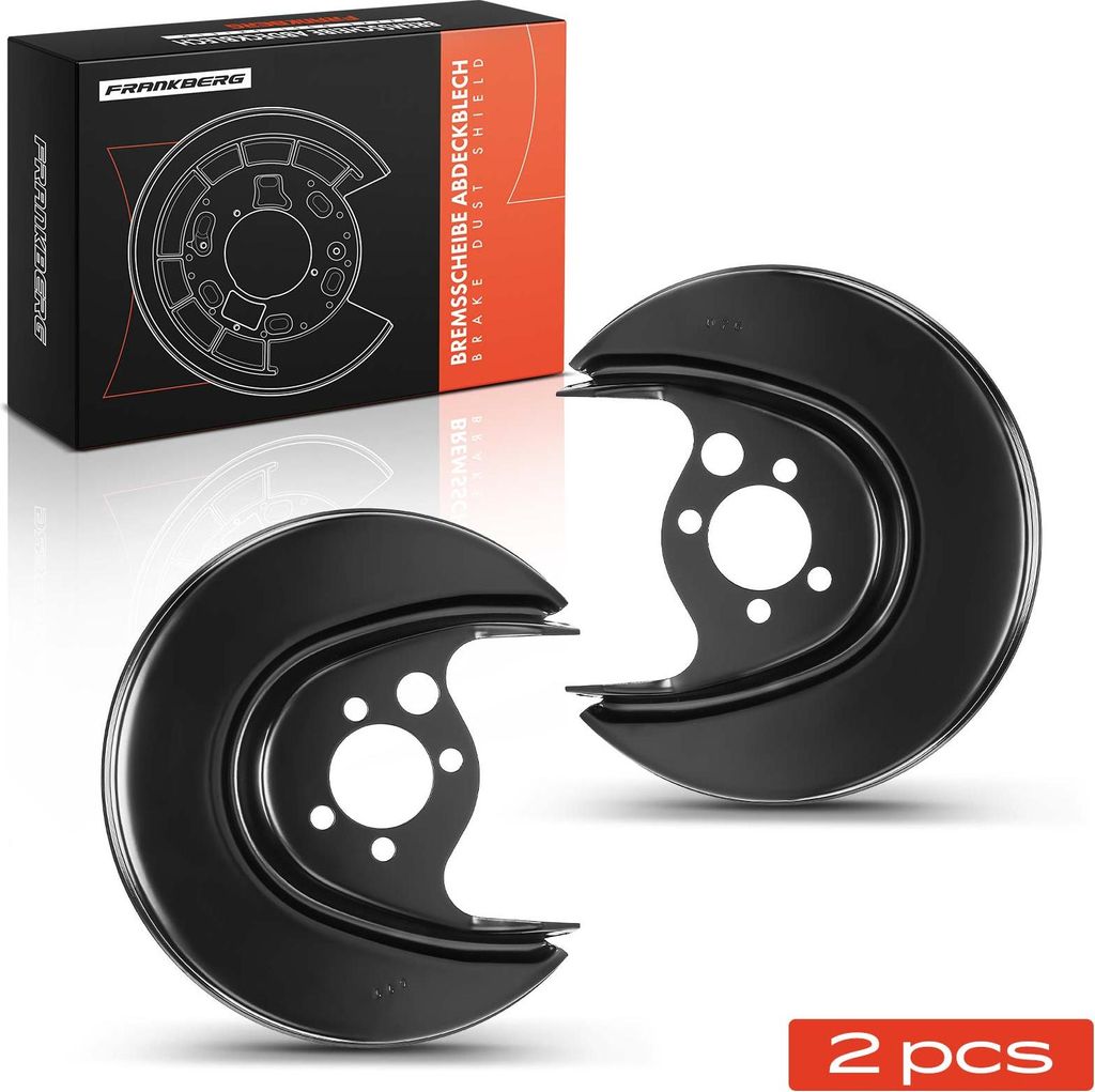 Frankberg 2x Ankerblech Bremsscheibe Hinterachse Beidseitig für VW Polo 6N 6V Caddy Seat Cordoba Ibiza 6K