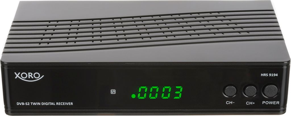 Xoro HRS 9194, Twin HD DVB-S2 Receiver, schwarz, PVR Ready Obrázok produktu 