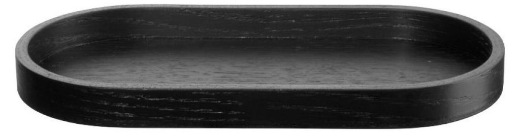 Asa Holztablett Wood Oval Schwarz Weide (23 x 11 cm) Produktbild 