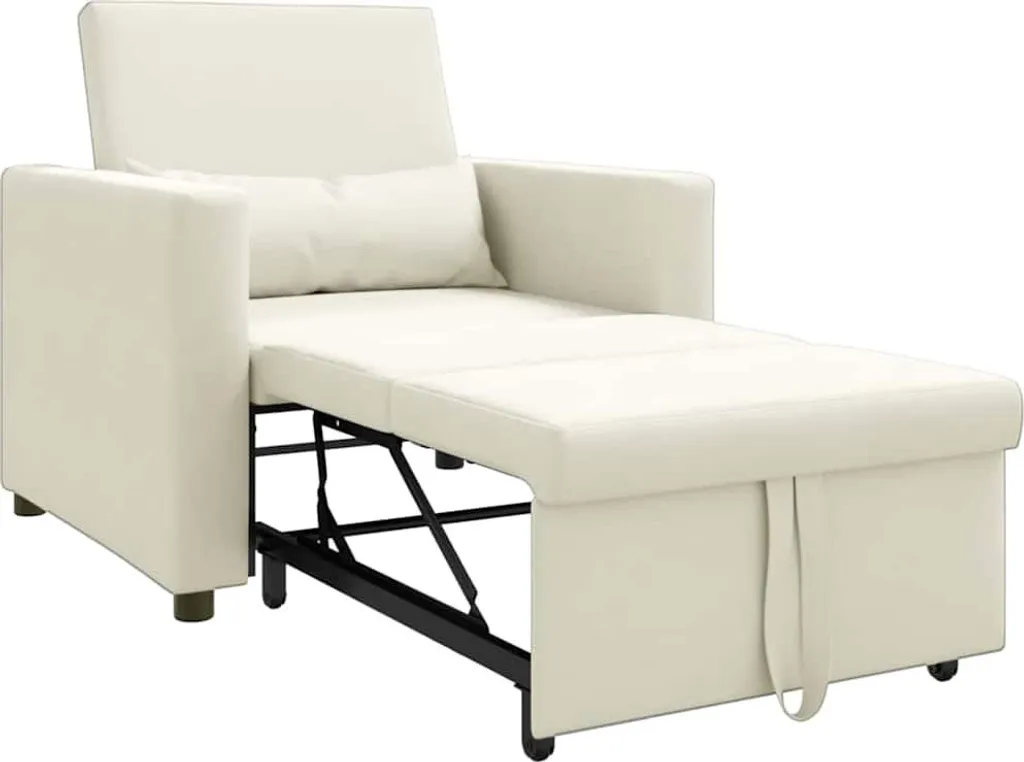 Canapé-lit d'appoint compact 90 cm en velours pour optimiser l'espace - 4