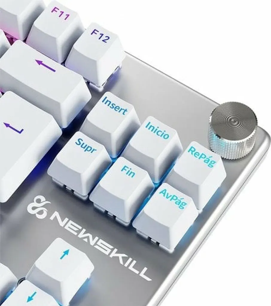 Clavier mécanique TKL Newskill Serike V2 Blanc pour Jeu Vidéo RGB - 2