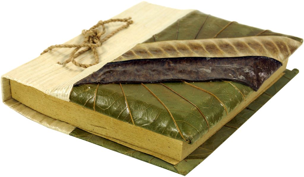 Kleines Notizbuch Bananenblatt, Grün, Papier, 10*12*2 cm, Notizbücher & Tagebücher