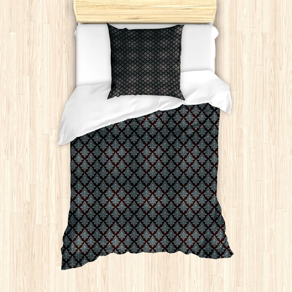 Copripiumino Anallergico ABAKUHAUS Damasco 135x200 Marrone