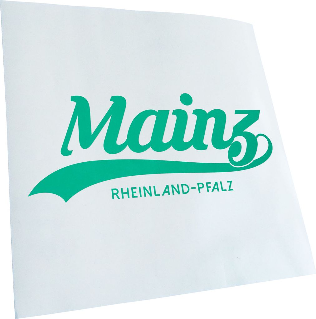 Kiwistar - Autoaufkleber - Mainz Rheinland-Pfalz - Türkis - 24x10cm - Aufkleber für Auto, Laptop, Fahrrad, LKW, Motorrad mehrfarbig JDM Decal Racing