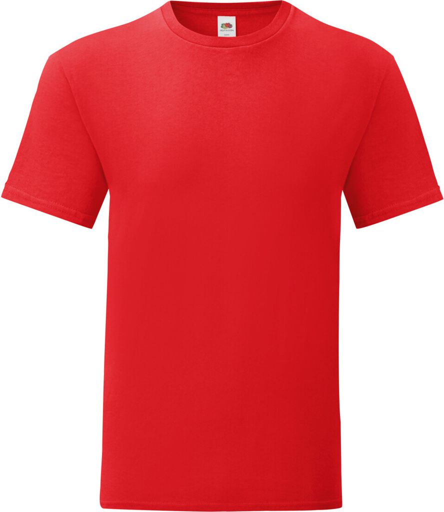 Fruit Of The Loom Herren T-Shirt Iconic PC3389 (S) (Rot)
