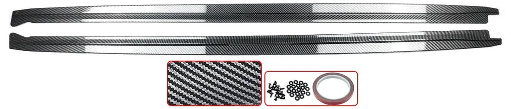 Baguettes latérales look carbone finition OEM haute qualité pour tuning