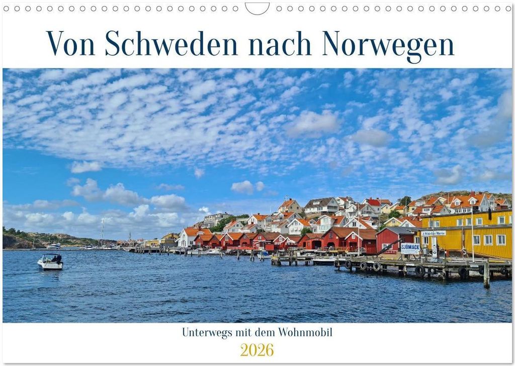 Von Schweden nach Norwegen mit dem Wohnmobil unterwegs (Wandkalender 2026 DIN A3 quer), CALVENDO Monatskalender