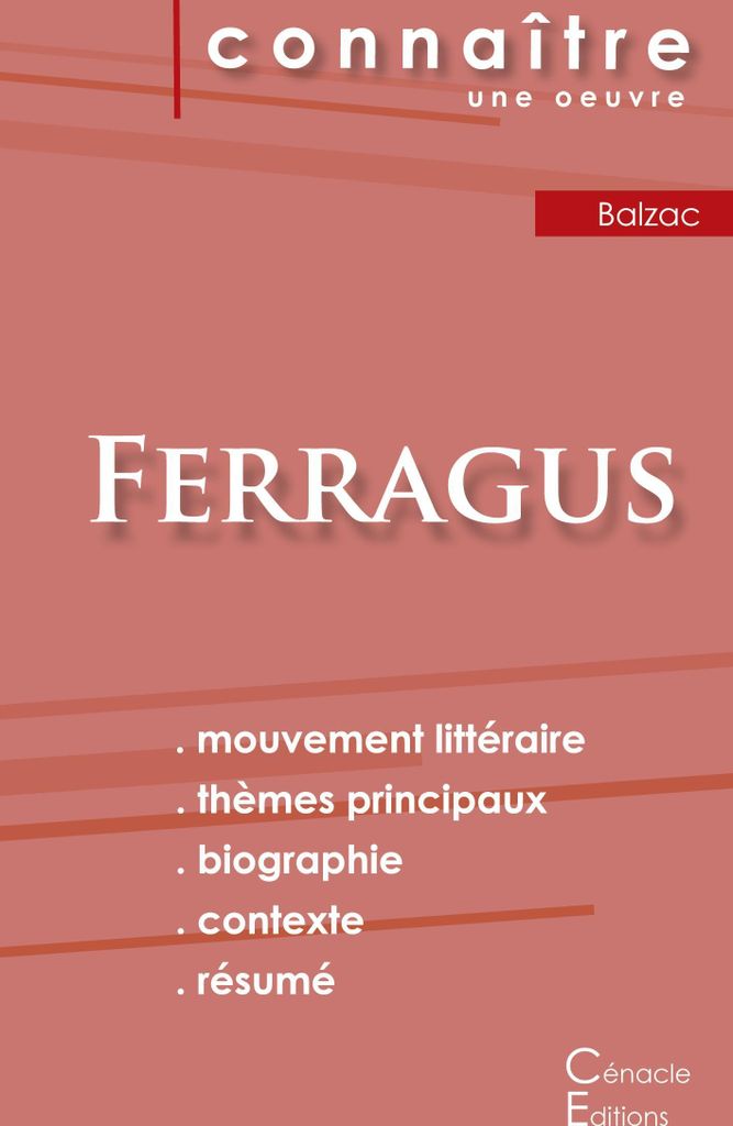 Fiche de lecture Ferragus de Balzac (Analyse littéraire de référence et résumé complet)
