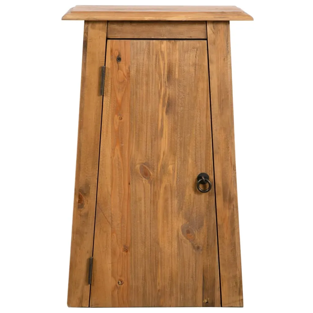 Armadio Muro Bagno vidaXL Pino Massiccio 42x23x70cm - Stile Rustico