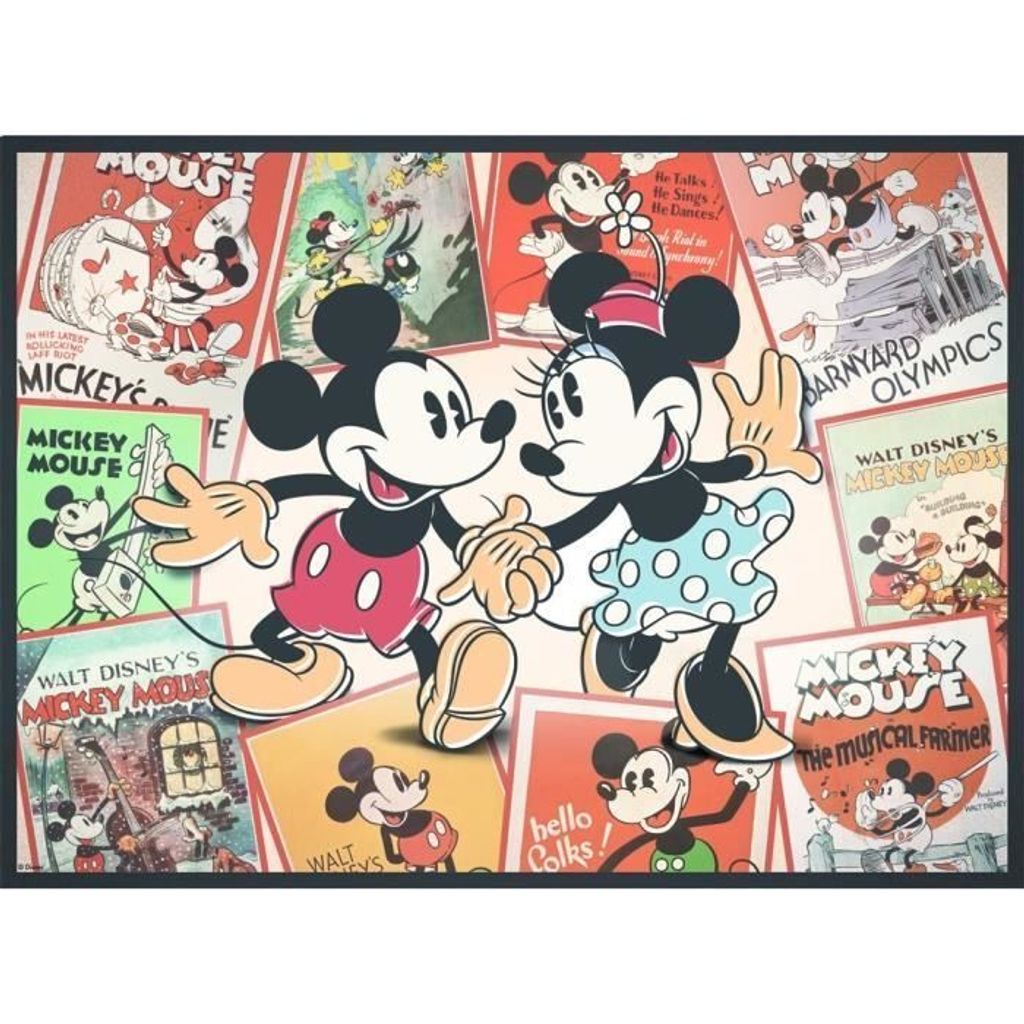 Puzzle 500 Teile Souvenirs de Mickey, Disney, Nathan, Für Erwachsene und Kinder ab 12 Jahren