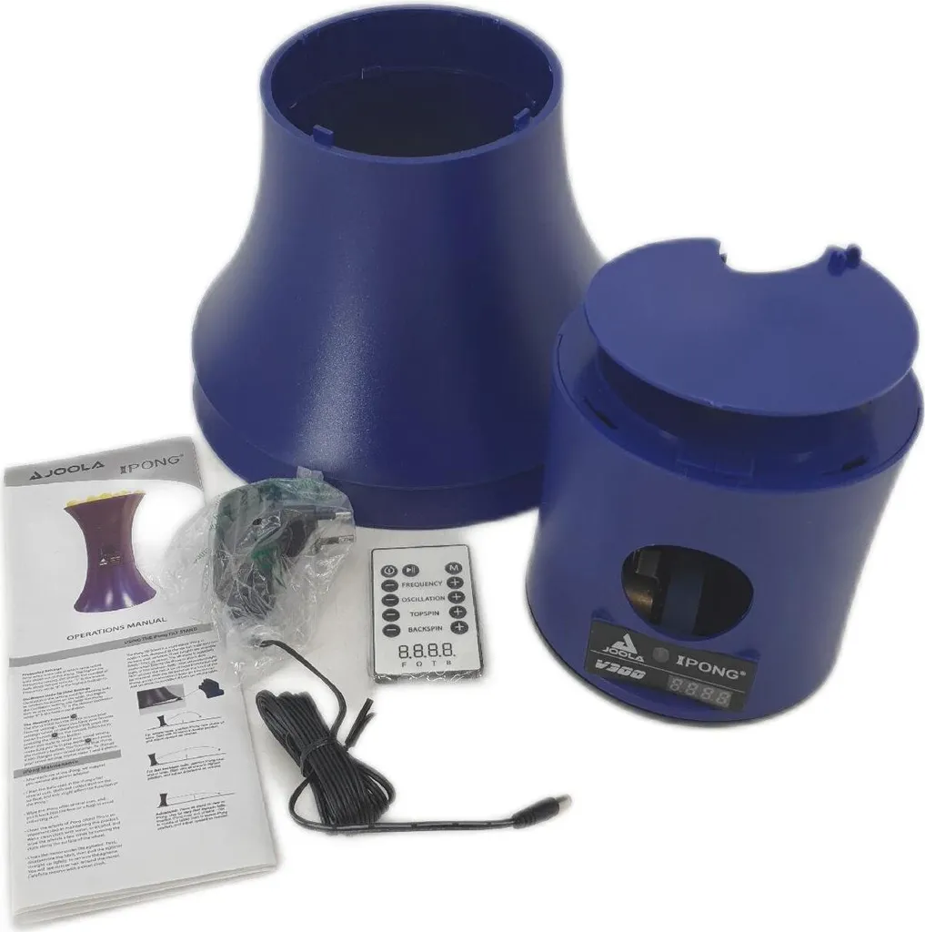 Lanceur de Balles Joola Ipong V300 Bleu avec Oscillation Variable - 5