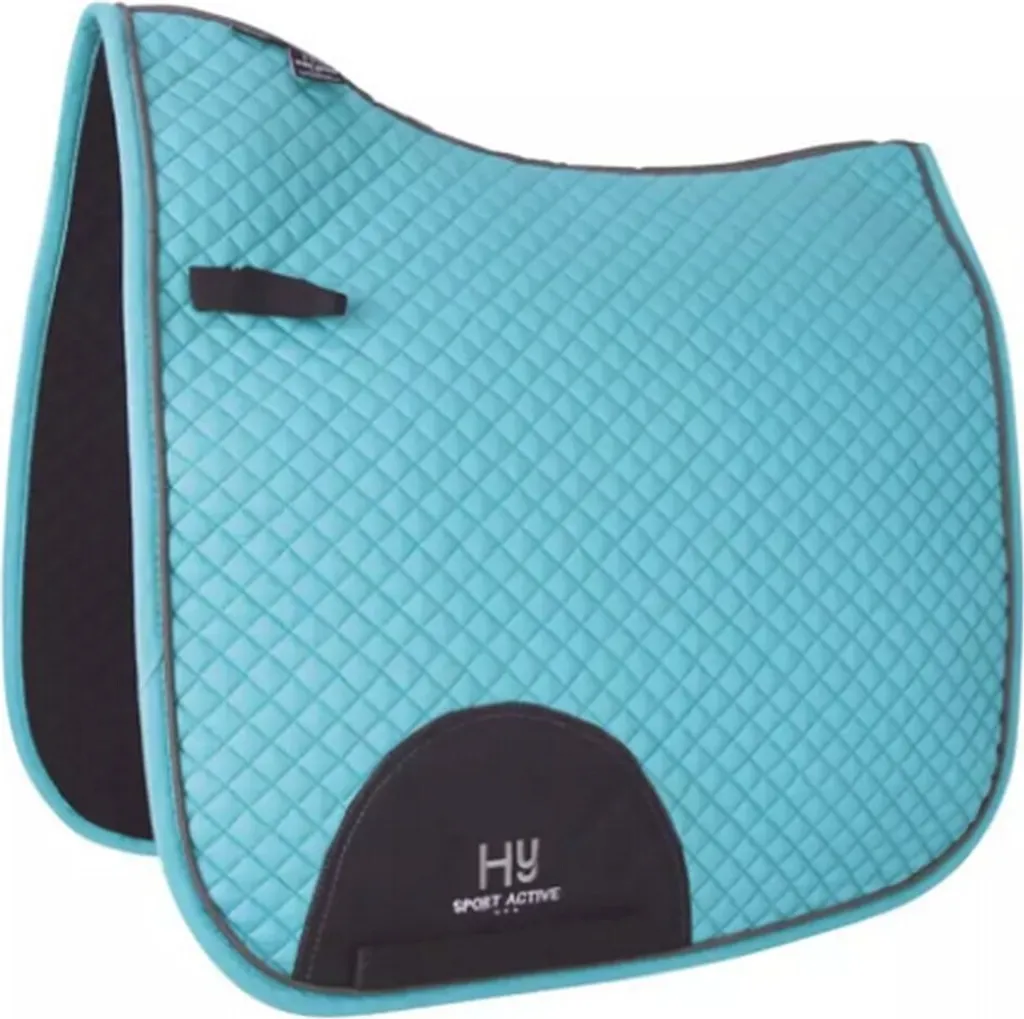 Tapis dressage bleu ciel Hy Sport Active BZ4908 confort dos cheval