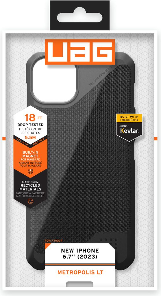 Urban Armor Gear 114308113940, hoesje, Apple, iPhone 15 Productafbeelding 