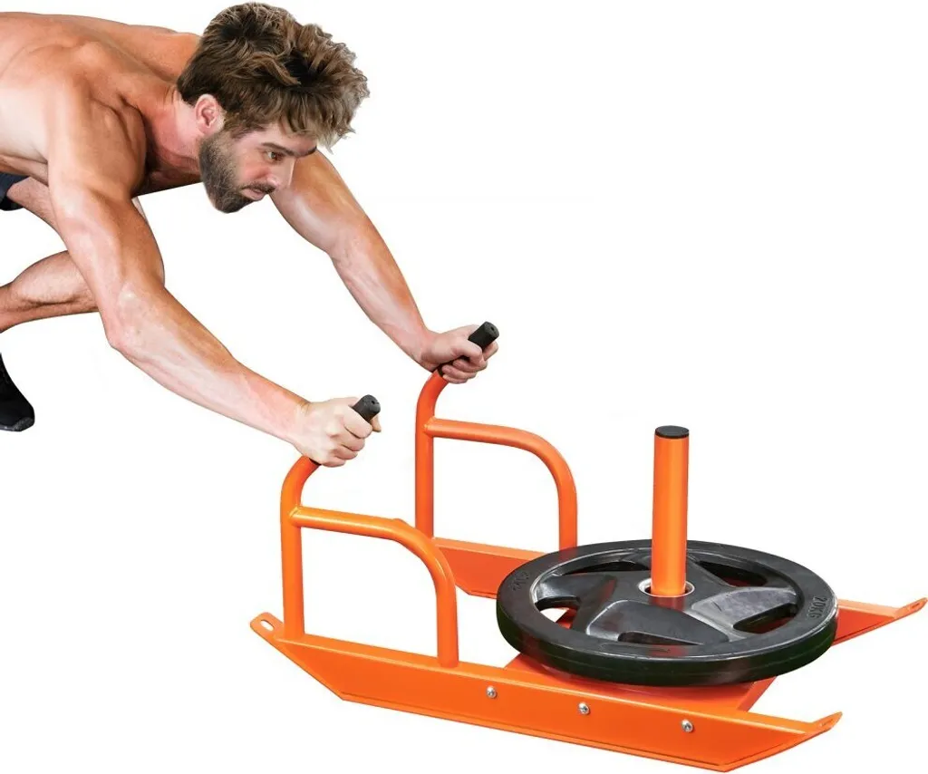 Appareil d'entraînement traîneau de sport fitness avec poignée acier