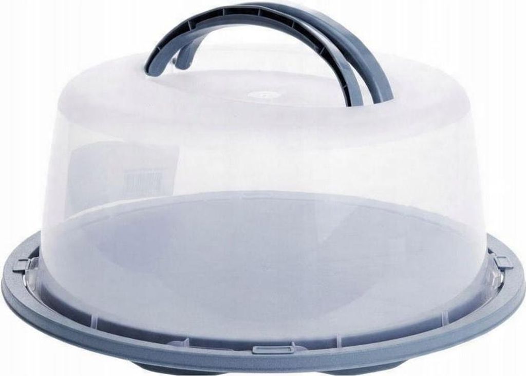 Pojemnik na ciasto okrągły 35 cm – miętowy transporter Zdjęcie produktu 