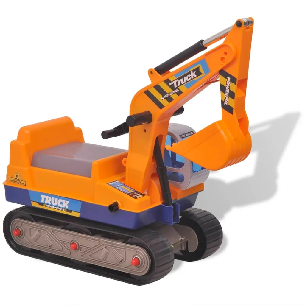 Pelleteuse porteur enfant jouet de chantier extérieur coloris jaune