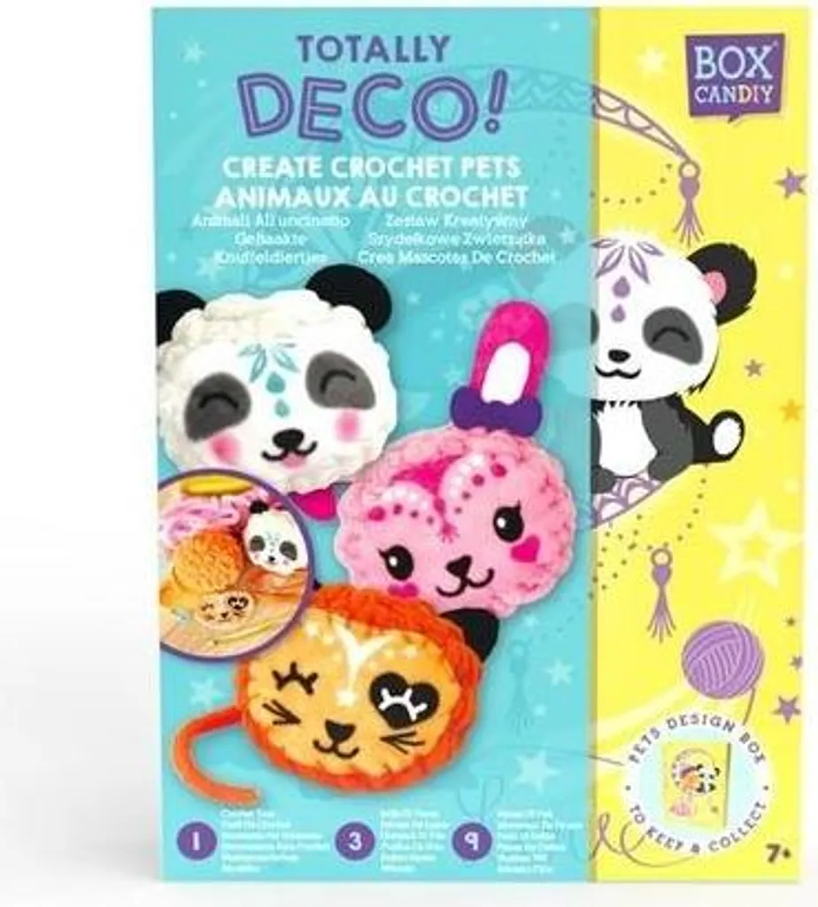 Boîte Candiy doudou au crochet jouet créatif fait main pour enfant