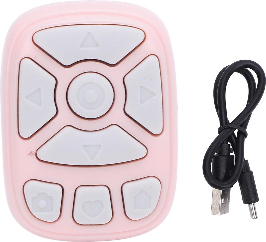 Wireless Bluetooth -Fernbedienung 32.8ft Range Portable App Easy Connection Camera Shutter -Seite Turner Pink