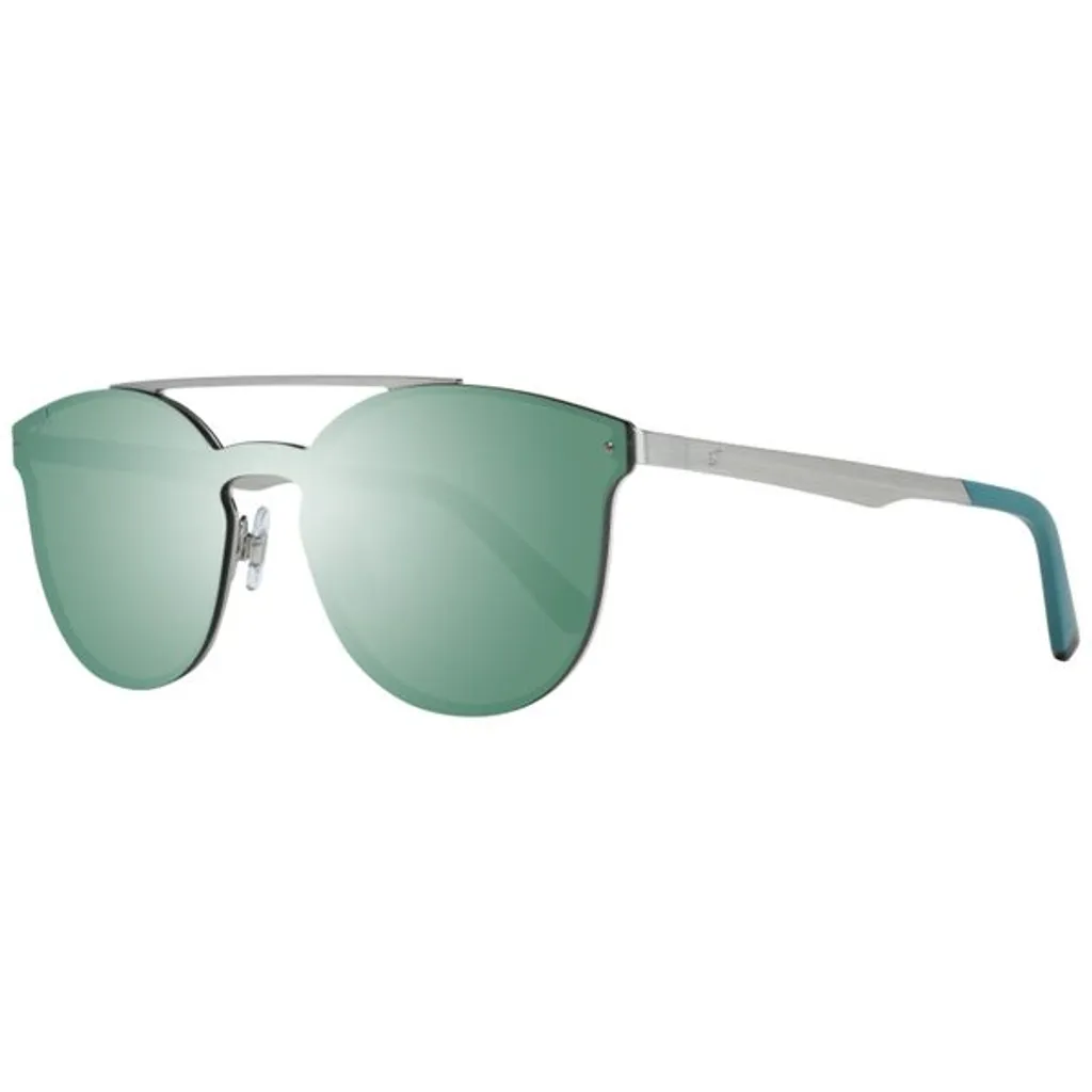 Web WE0190 Lunettes de soleil en métal argenté - Verres Bleus Premium