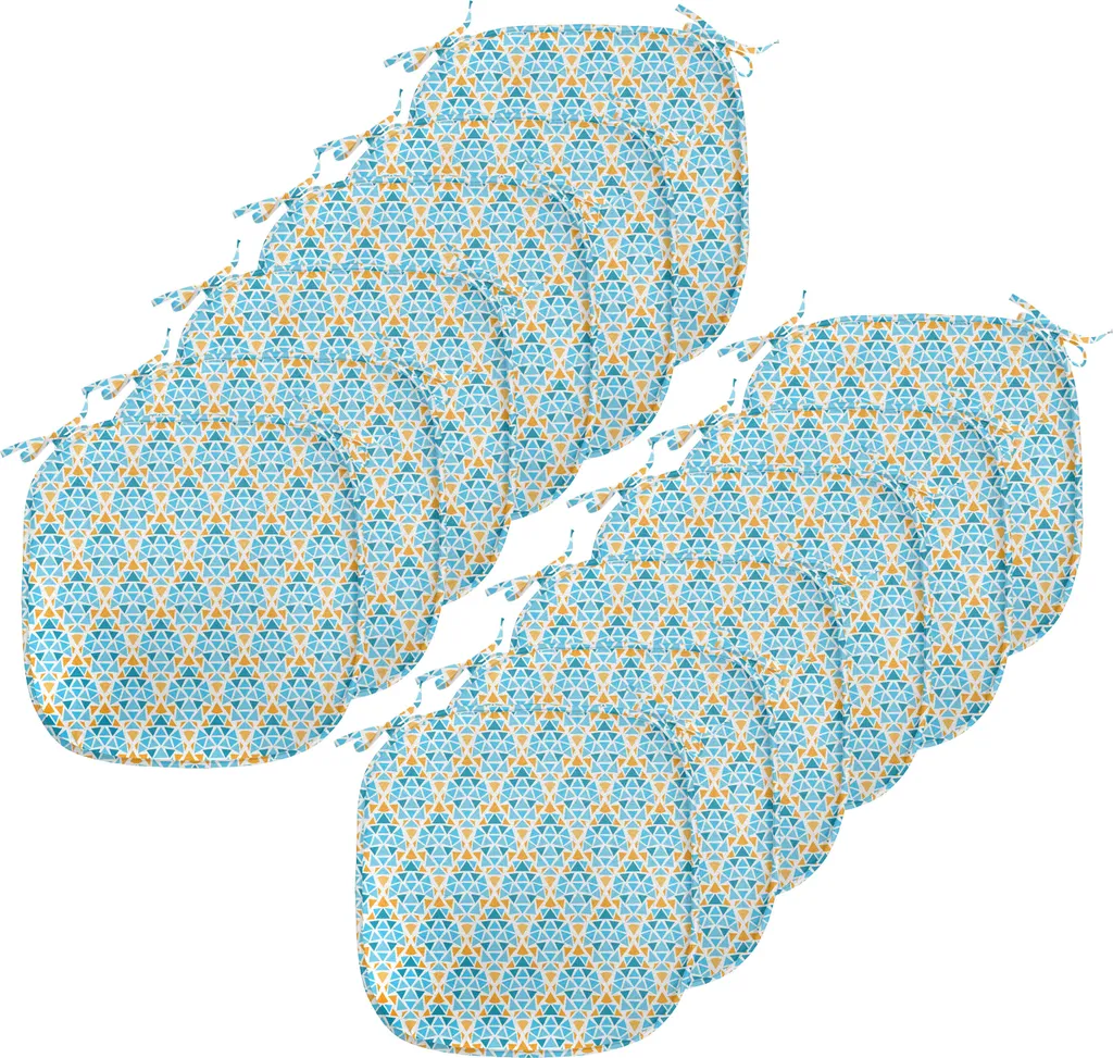 Cuscini Sedie Design Triangolare 40x40 Aqua Teal - 12 Pezzi