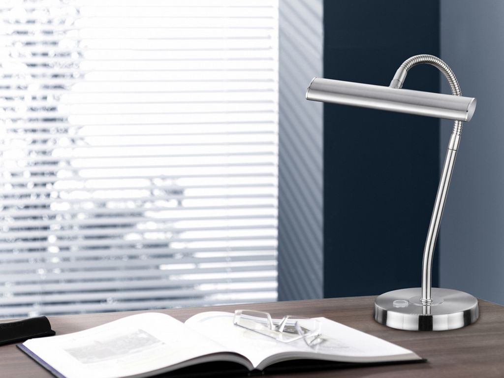 Trio - Tischlampe CURTIS - Grau - 0x0x35 cm Produktbild 