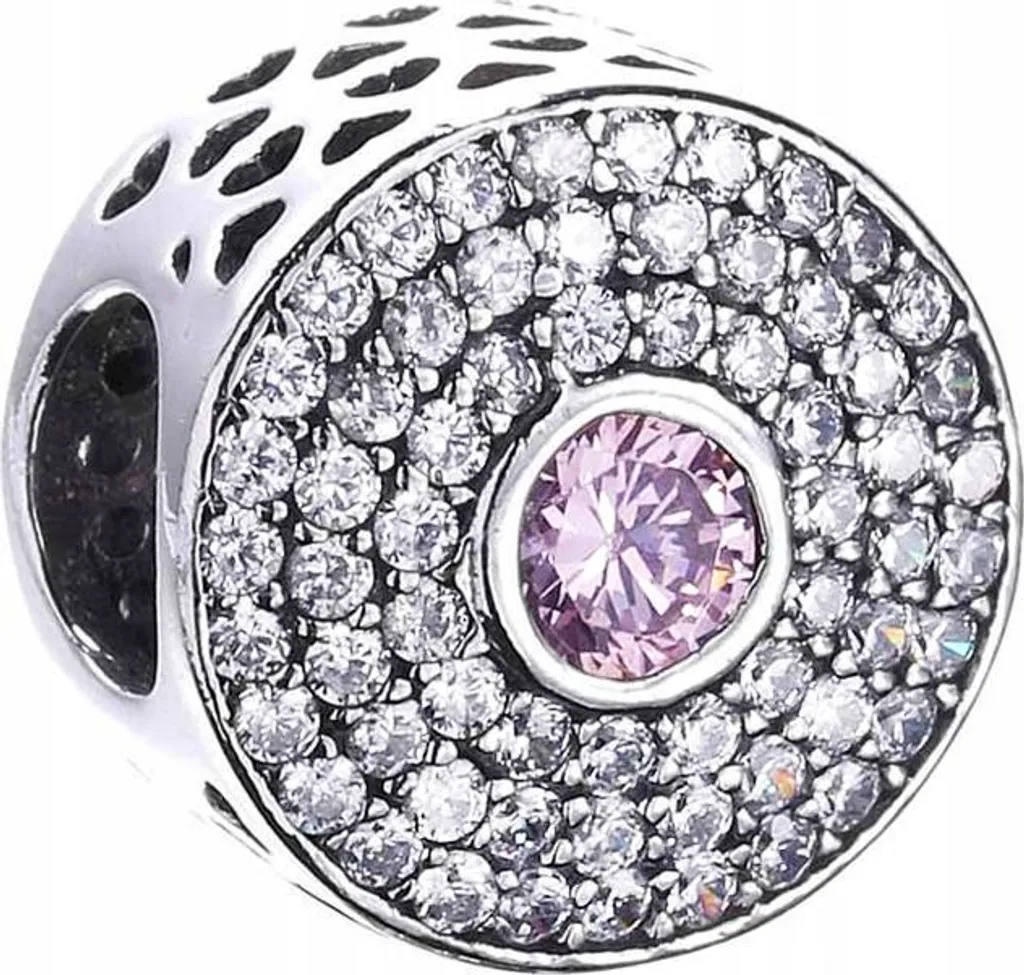 Regala un Sogno: Charm Rosa Argento 925 e Zirconia Cubica