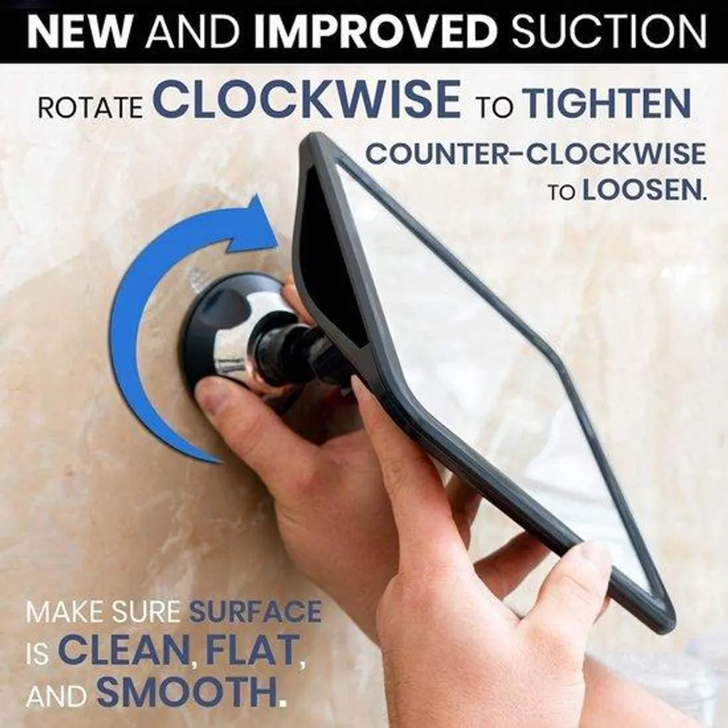 Miroir de douche anti-buée incassable : fini la buée pour se raser