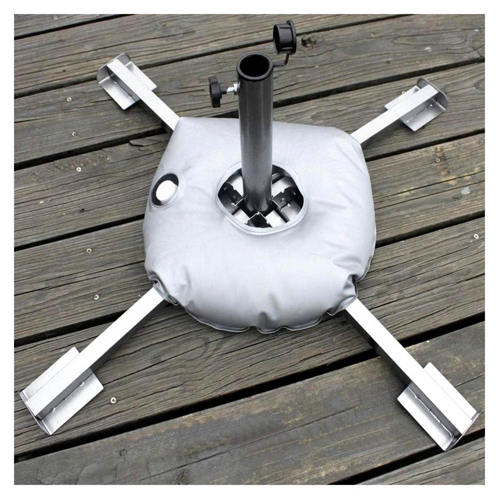 Wassergewichtssack 45 cm für Fahnenstangen und Beachflags, tragbare runde Gewichtstasche für Schirmständer mit Wasserfüllung (1 Stück)