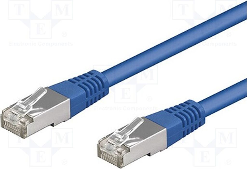 1x blau PVC 5e 2 68057 RJ45-Kabel 5m