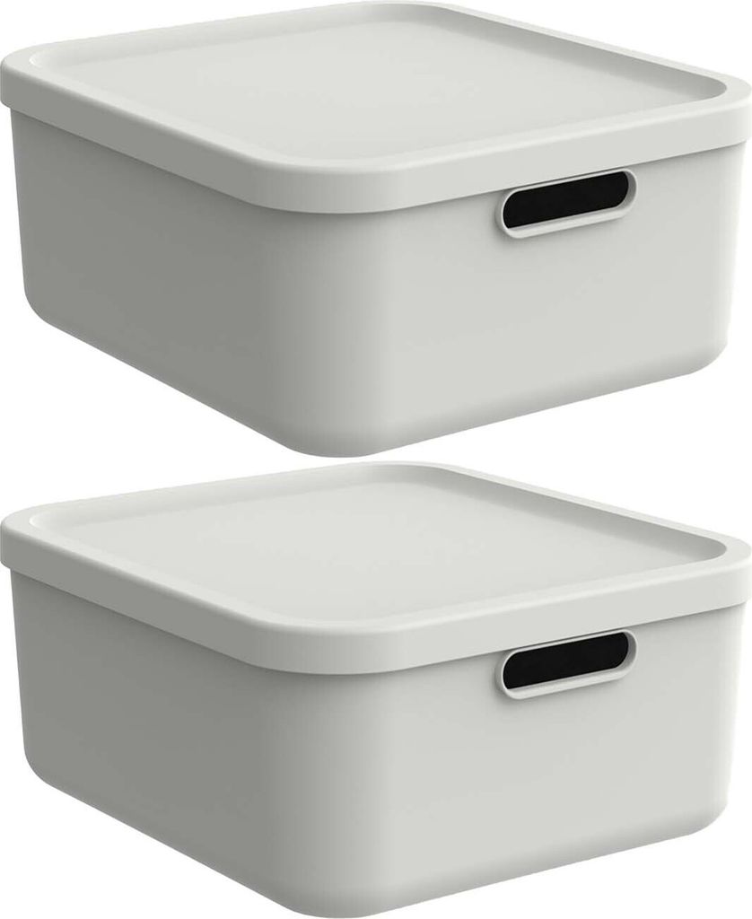 Albula Light 2er-Set Box 20l, Farbe:Mistletoe white Produktbild 