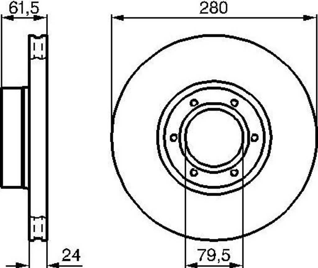 Disque de frein robuste Bosch 0986478745 spécial Opel Movano série X70