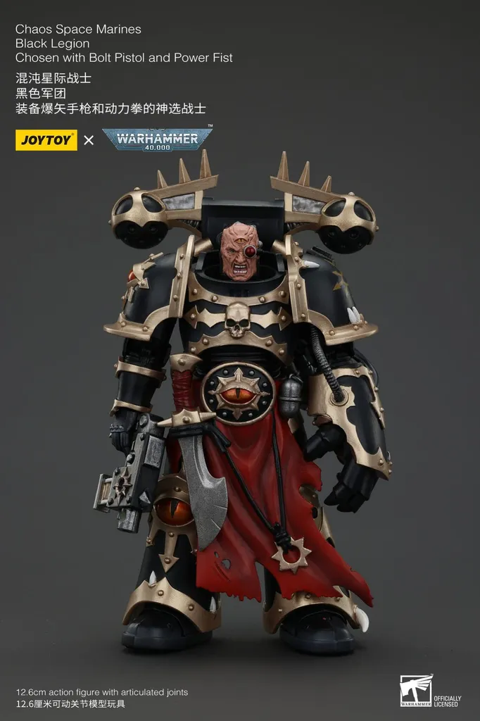 Warhammer 40k Figurine Joy Toy 20 cm Black Legion : Qualité Premium