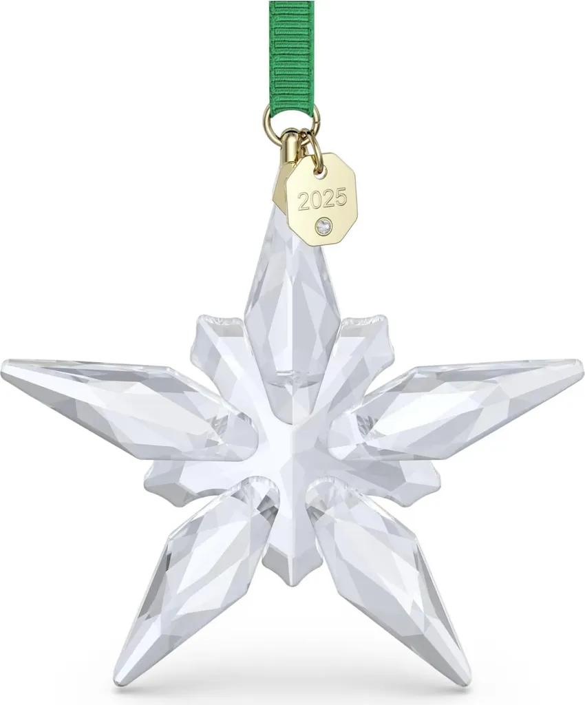 Décoration de Noël Étoile Cristal Swarovski 2025 Ornement de Sapin