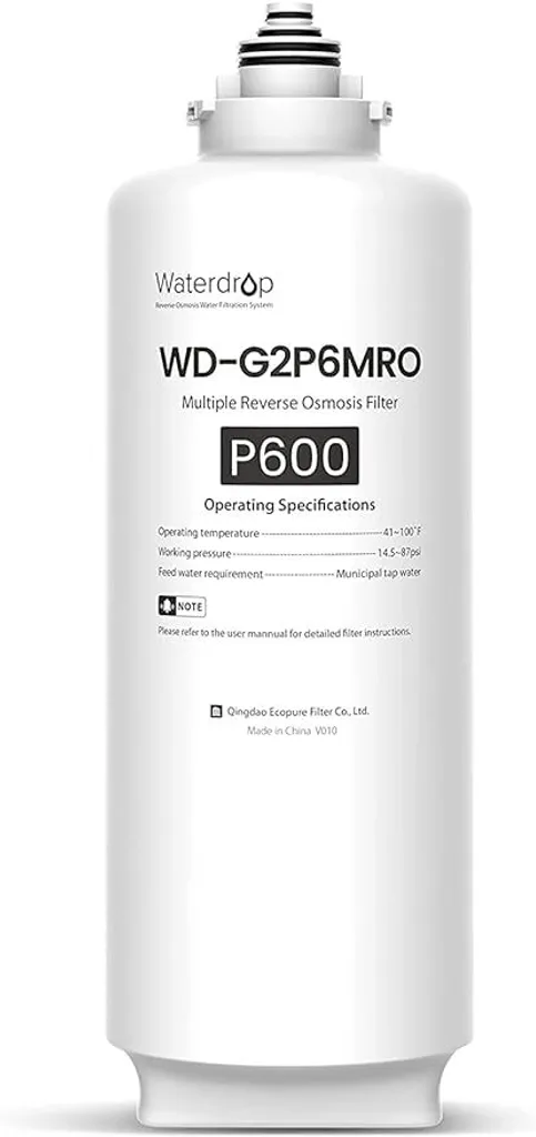 Filtro Acqua WD-G2P6MRO per Famiglie - Ricambio Waterdrop G2P600
