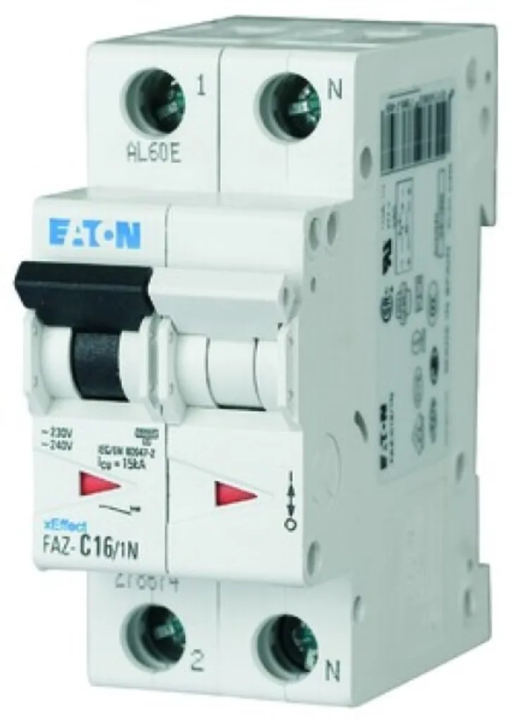 Disjoncteur Eaton FAZ-C13/1N Protection de Ligne C 13A 278672 Mono