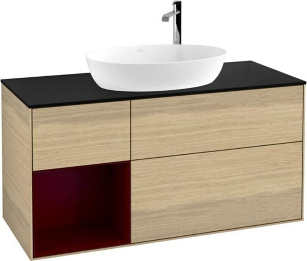 V&B Waschtischunterschrank Wandbeleuchtung Finion 120cm, Pl bla m, Reg Peo m Lac, Oa ven