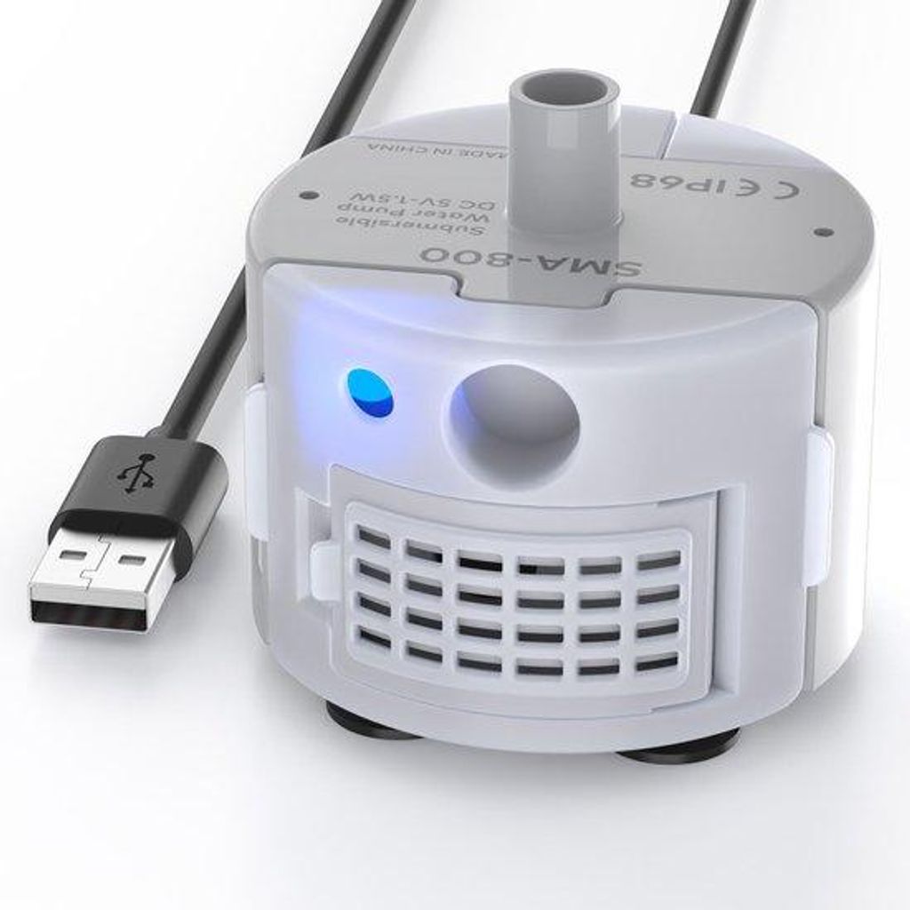 Kattendrinkfonteinpomp, Stille Waterpomp, LED-Licht, Wasserdicht, Energieeffizient, für B0CL4WMX6Z und B0CLGPCNHN