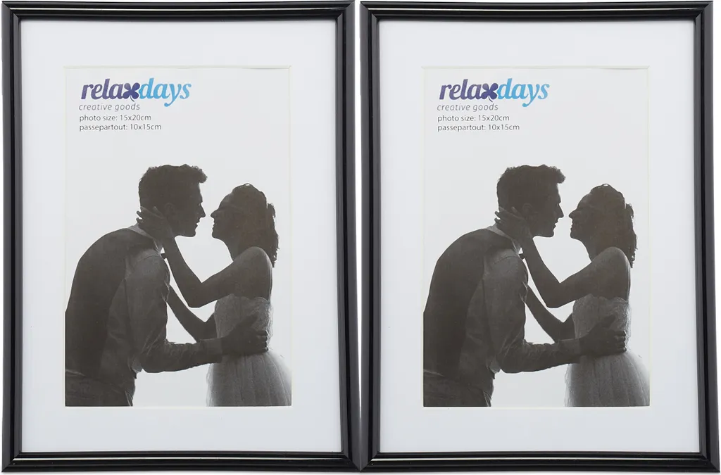 Set 24 Cornici Foto 15x20 Relaxdays Nero - Design Minimalista