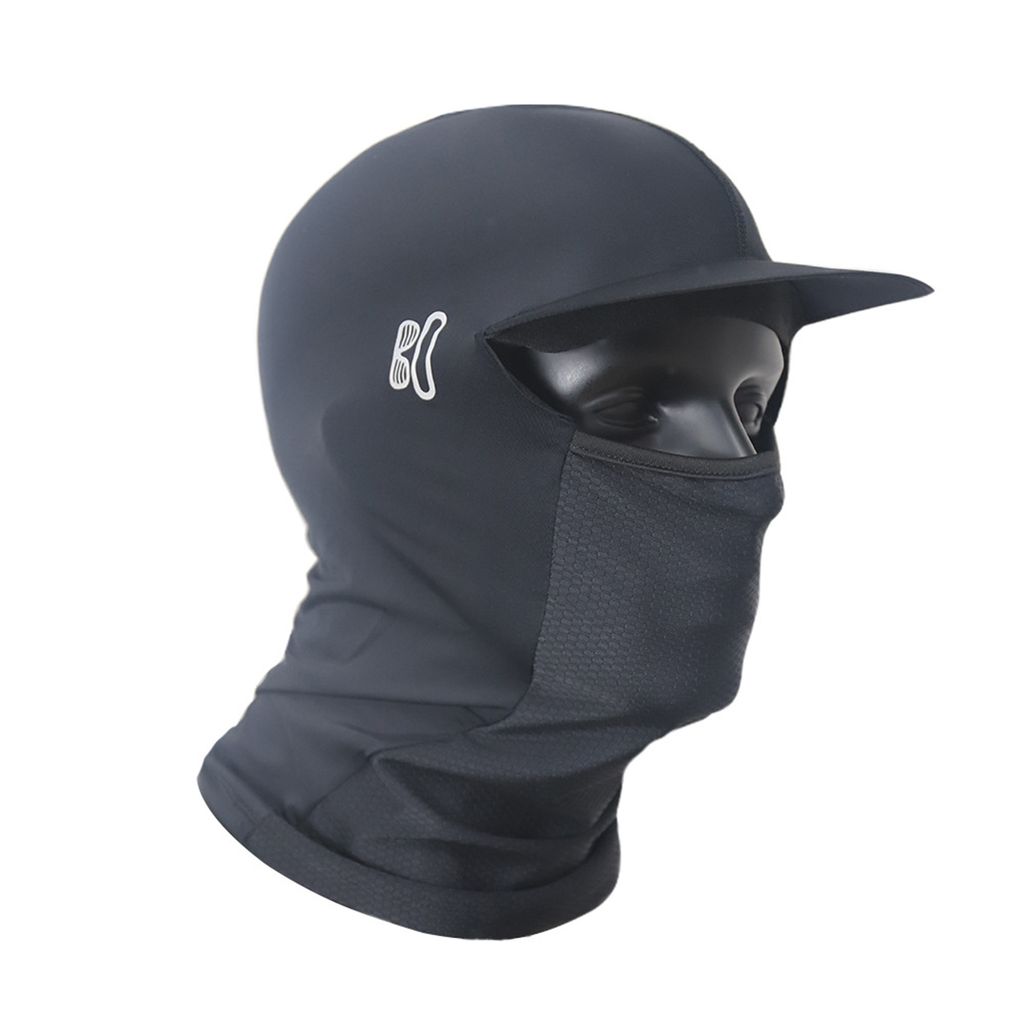 Gesichtsschutzabdeckung Atmungsaktives Gewebe Hohe Elastizität Extra weiche Schweißabsorption mit breiter Krempe Sonnenschutz Sommer-Fahrradhelm ...